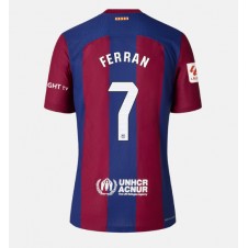 Barcelona Ferran Torres #7 Hemmatröja Dam 2023-24 Korta ärmar